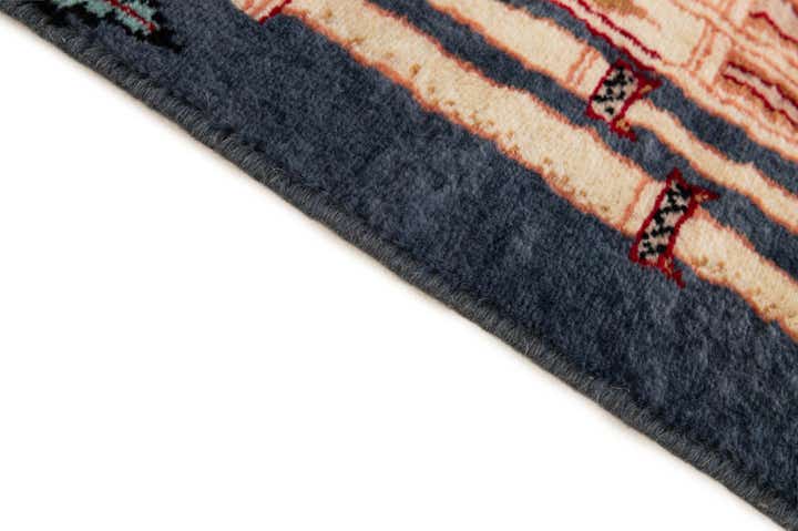 2' 1 x 3' 4 Hand Knotted Lahour Oriental Wool Rug