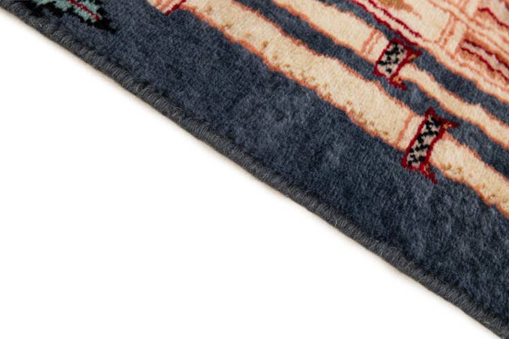 Detail image of 2' 1 x 3' 4 Hand Knotted Lahour Oriental Wool Rug