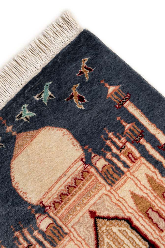 2' 1 x 3' 4 Hand Knotted Lahour Oriental Wool Rug