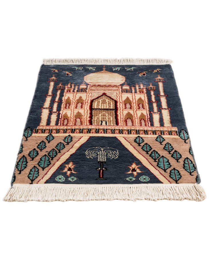 Detail image of 2' 1 x 3' 3 Hand Knotted Lahour Oriental Wool Rug