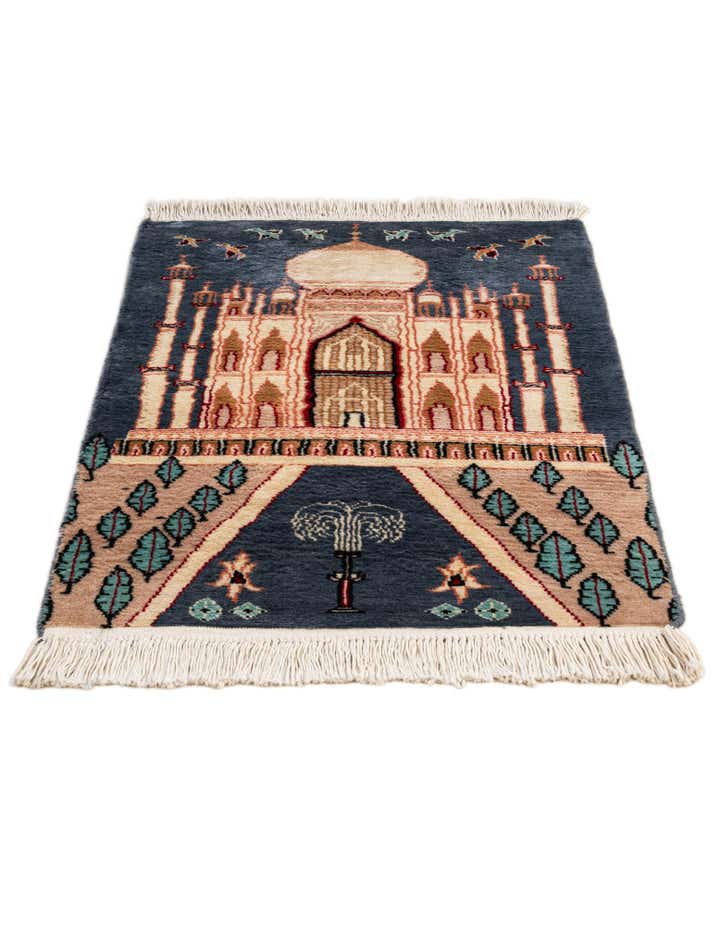 2' 1 x 3' 3 Hand Knotted Lahour Oriental Wool Rug