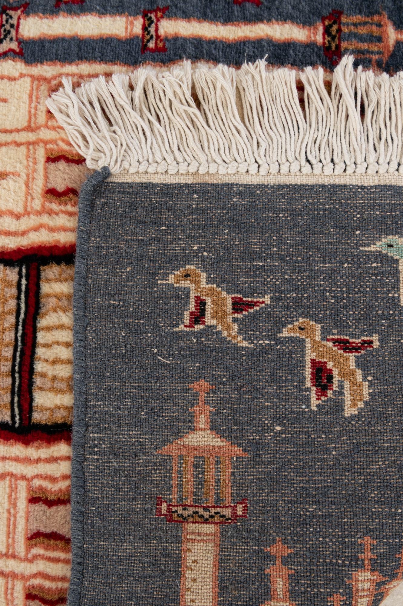 2' 1 x 3' 3 Hand Knotted Lahour Oriental Wool Rug
