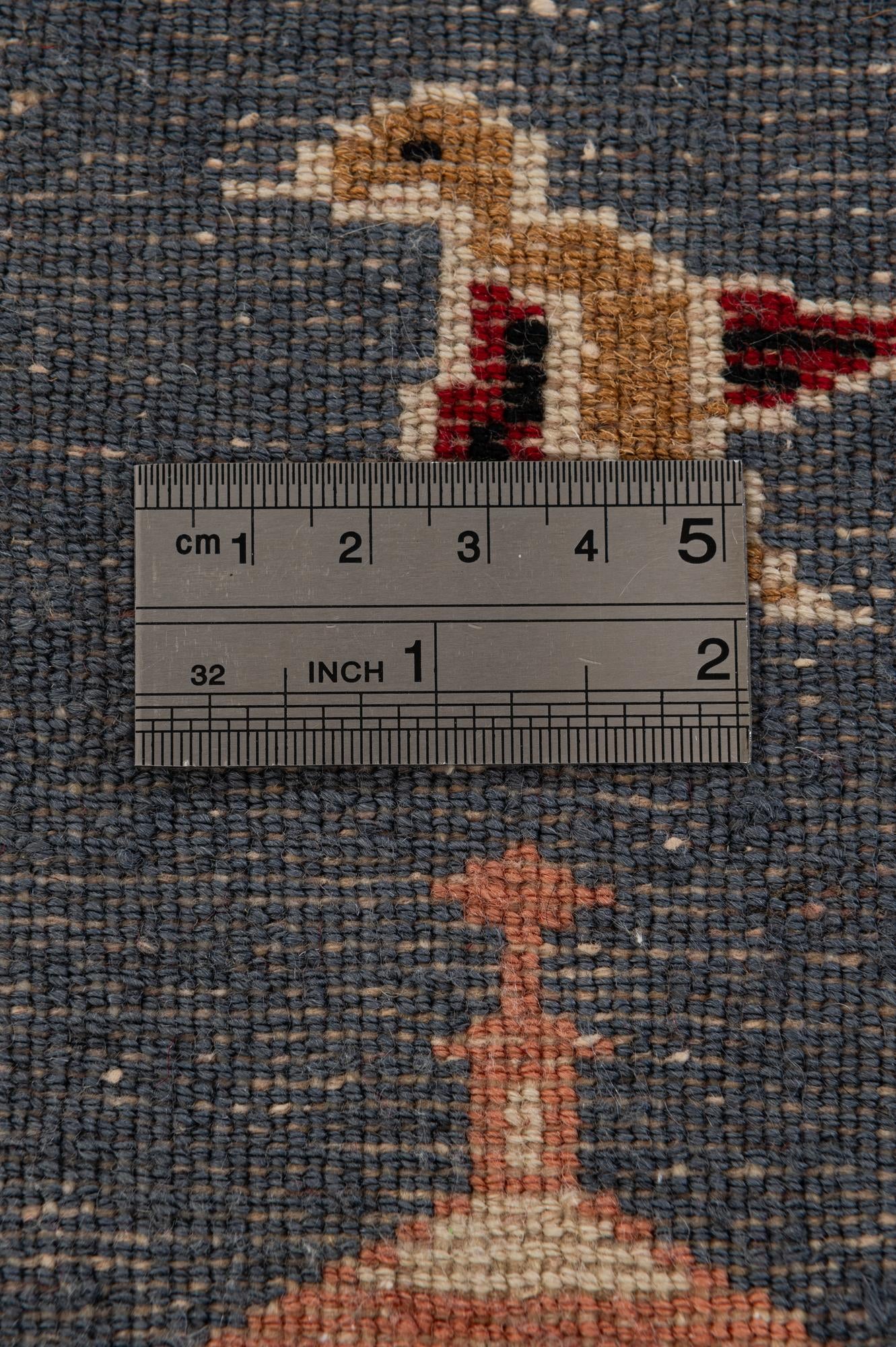 2' 1 x 3' 3 Hand Knotted Lahour Oriental Wool Rug