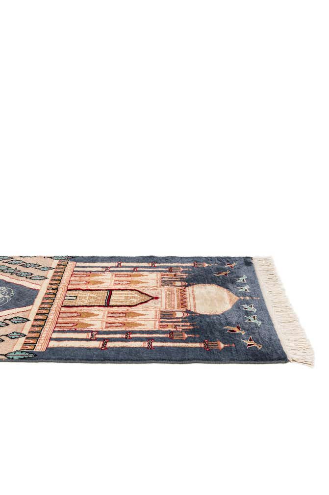 2' 1 x 3' 3 Hand Knotted Lahour Oriental Wool Rug