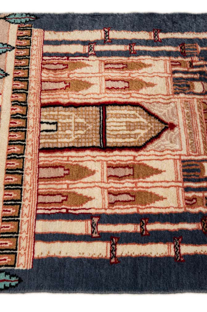 2' 1 x 3' 3 Hand Knotted Lahour Oriental Wool Rug