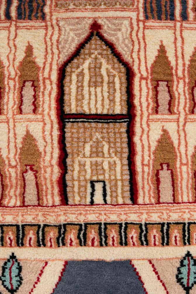 2' 1 x 3' 3 Hand Knotted Lahour Oriental Wool Rug