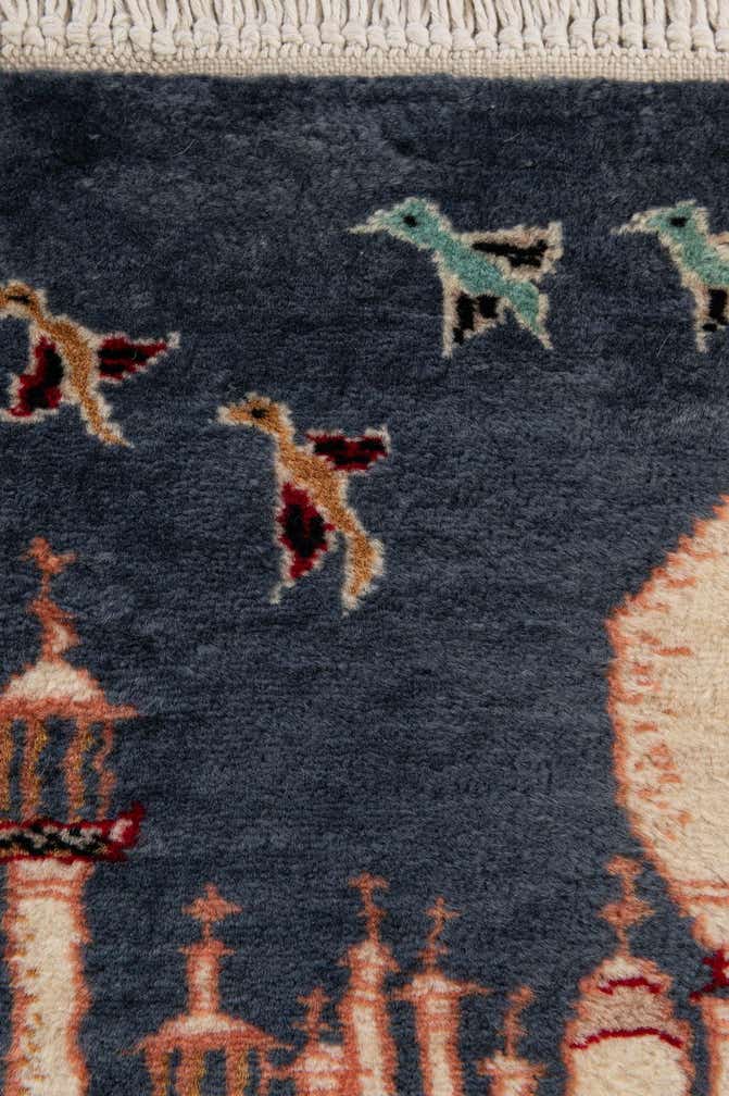 2' 1 x 3' 3 Hand Knotted Lahour Oriental Wool Rug