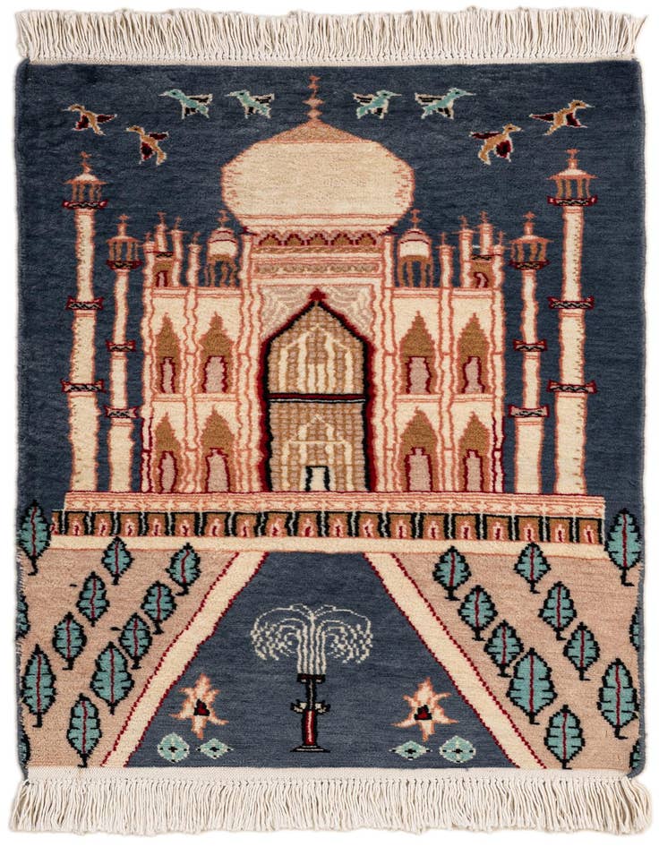 Detail image of 2' 1 x 3' 3 Hand Knotted Lahour Oriental Wool Rug