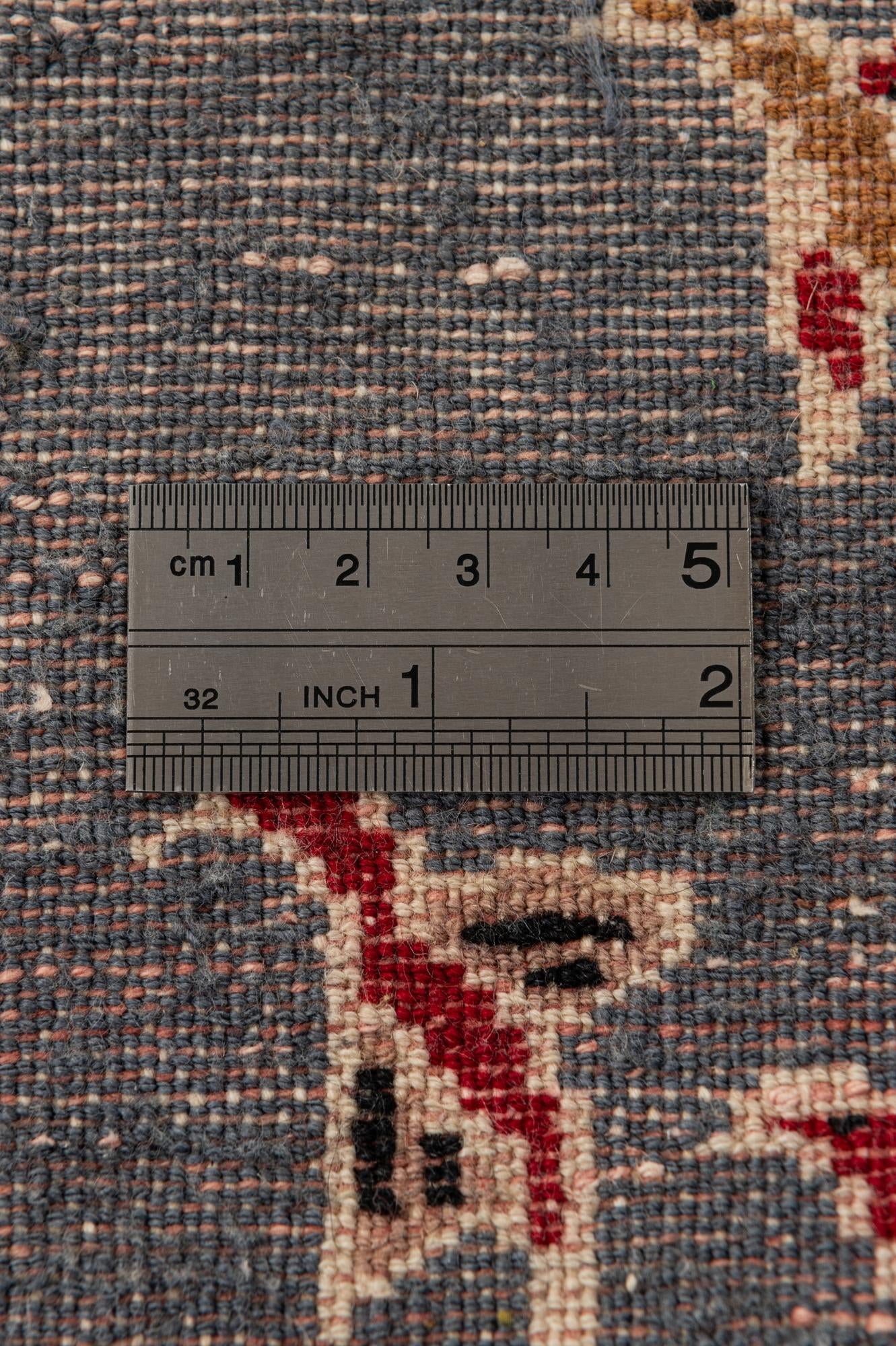 2' 1 x 3' 3 Hand Knotted Lahour Oriental Wool Rug