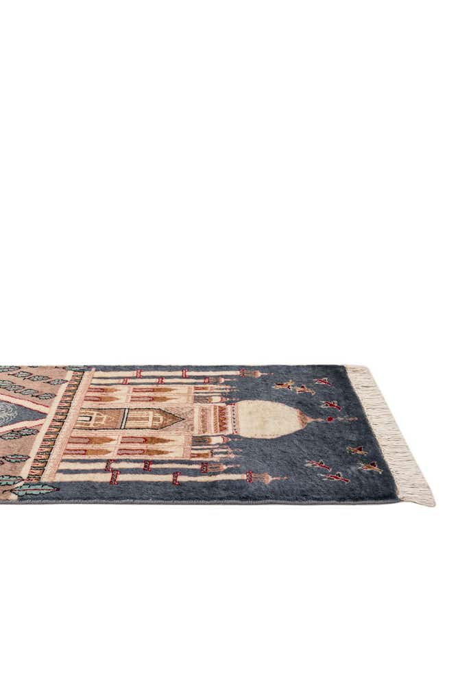 2' 1 x 3' 3 Hand Knotted Lahour Oriental Wool Rug