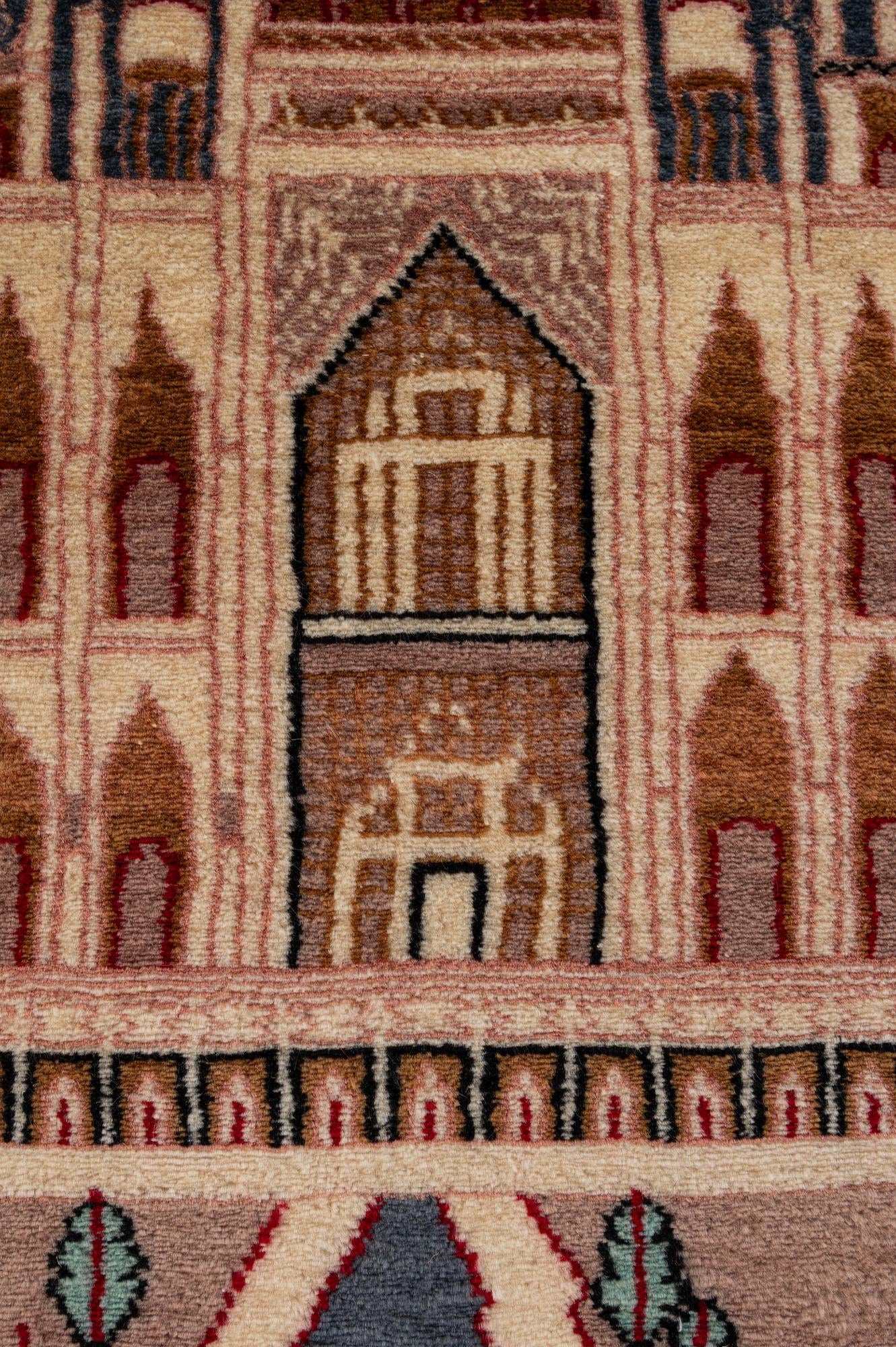 2' 1 x 3' 3 Hand Knotted Lahour Oriental Wool Rug