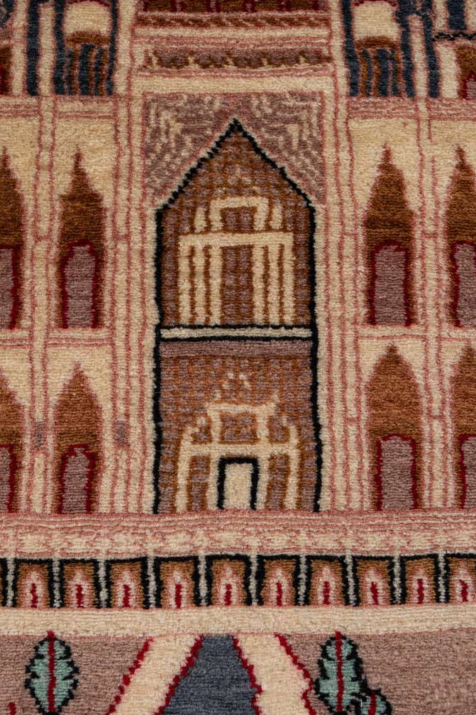 2' 1 x 3' 3 Hand Knotted Lahour Oriental Wool Rug