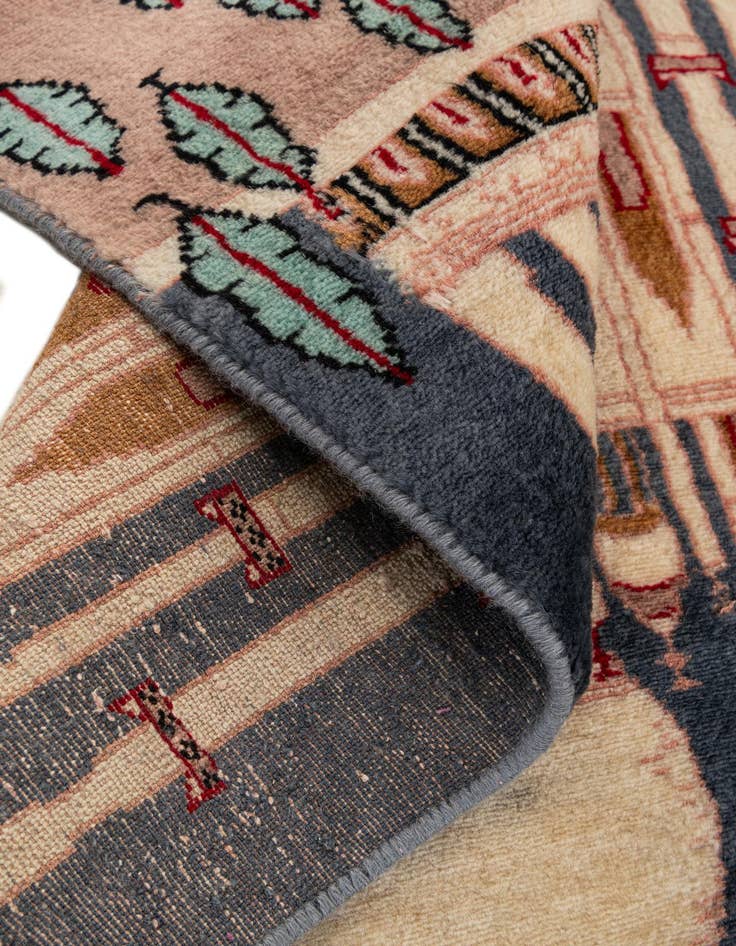 Detail image of 2' 1 x 3' 3  Hand Knotted Lahour Oriental Wool Rug