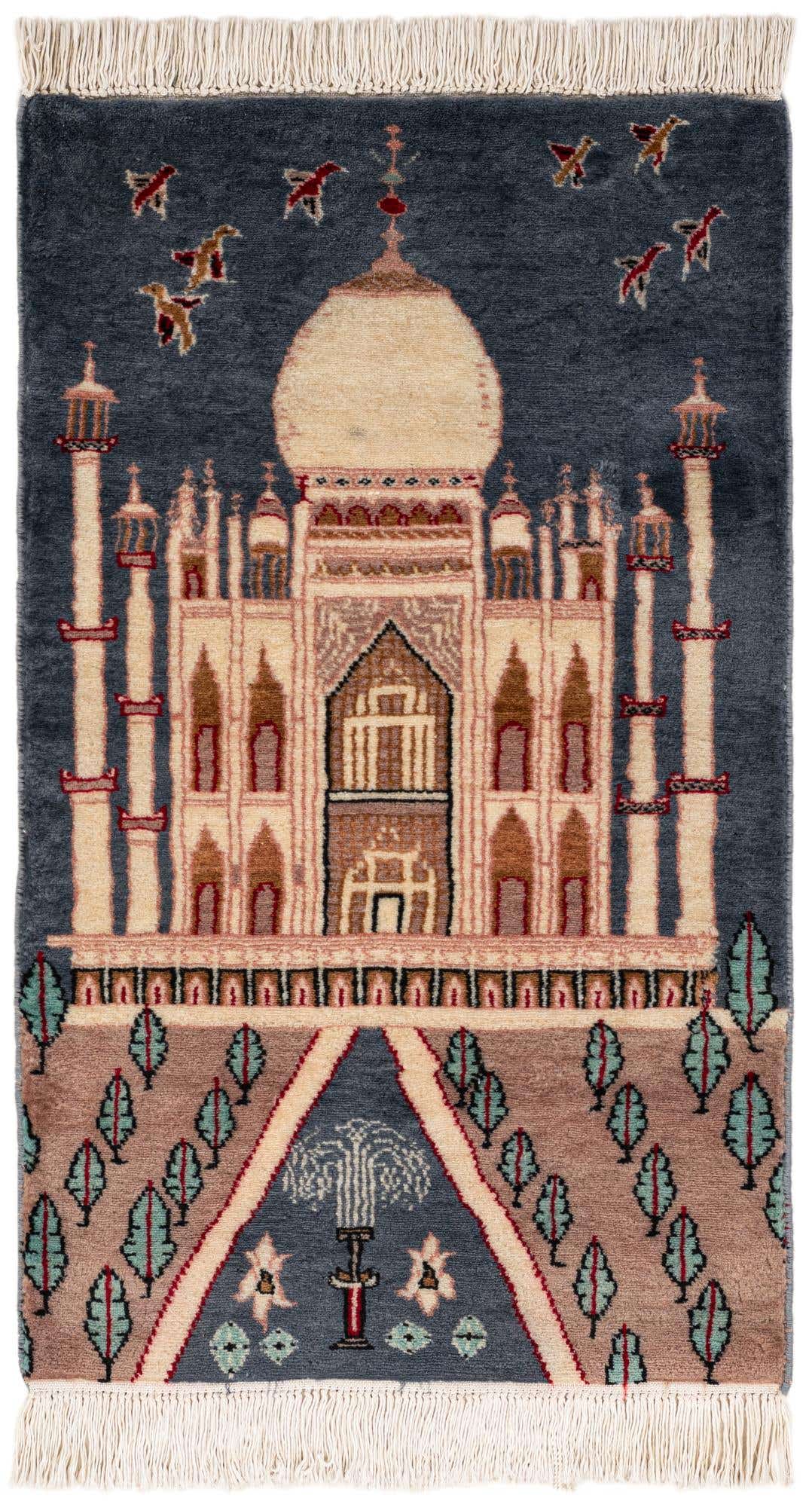 2' 1 x 3' 3 Hand Knotted Lahour Oriental Wool Rug