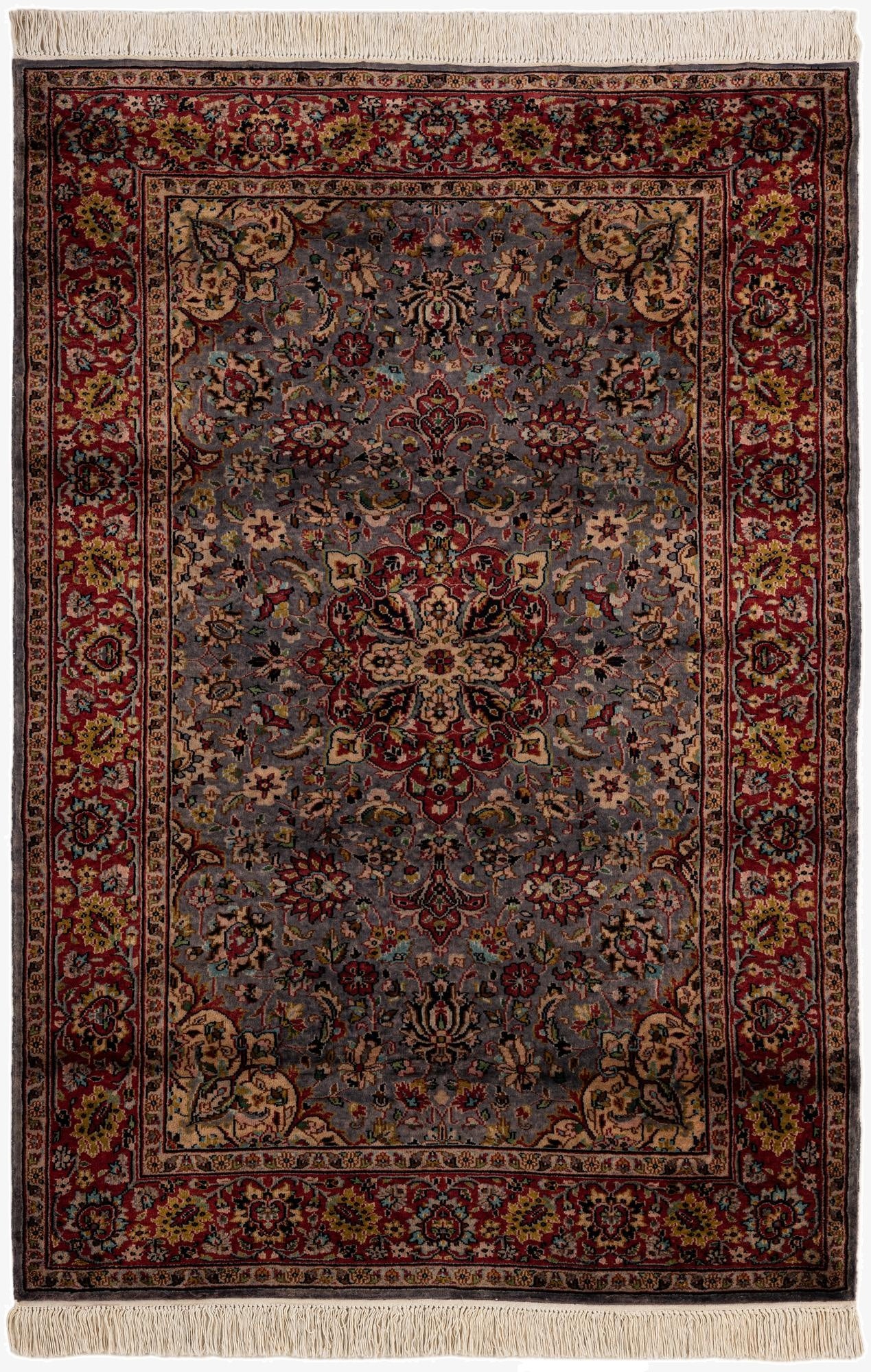 4' x 5' 10  Hand Knotted Lahour Wool Rug
