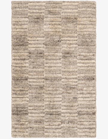 2' x 3' 2 Hand Knotted Lana New Zealand Wool Rug