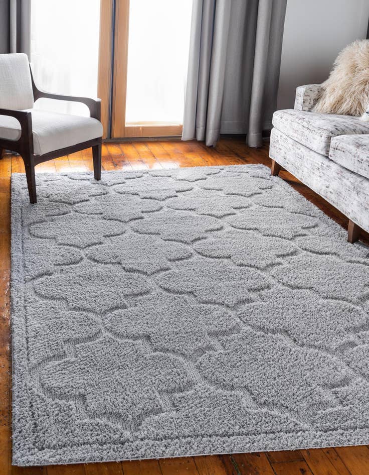 Detail image of 4' x 6' Lattice Shag Rug