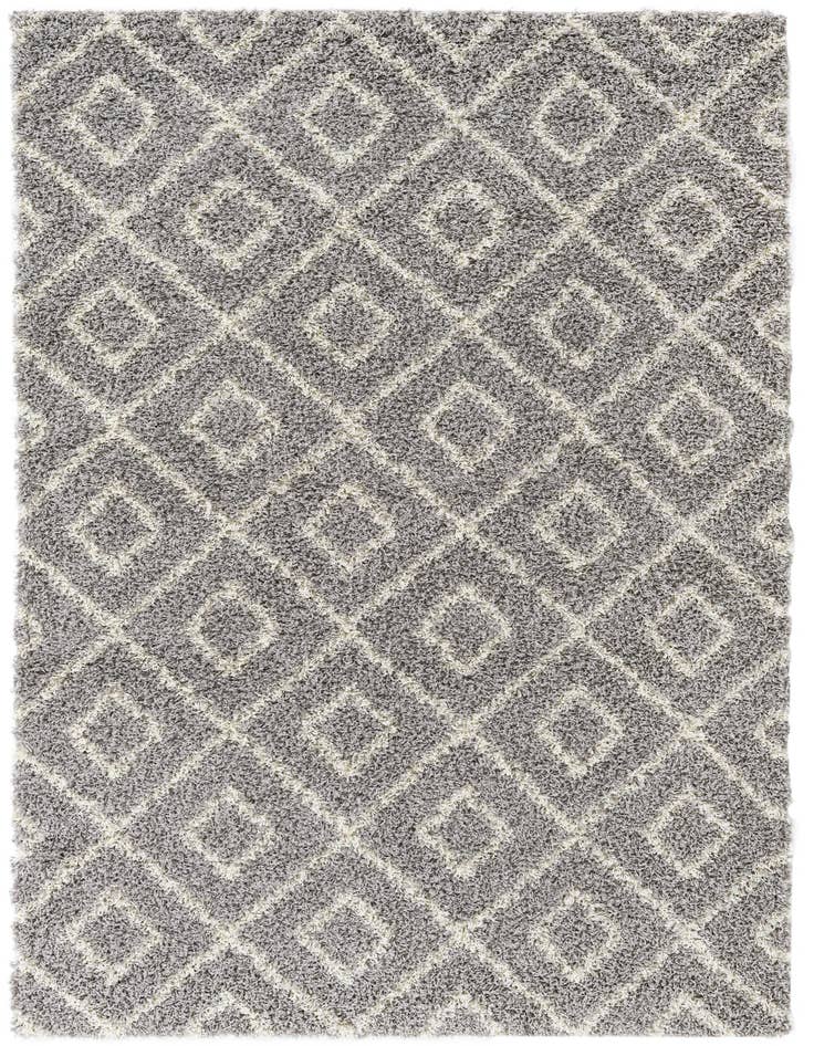 Detail image of 6' x 9' Lattice Shag Rug