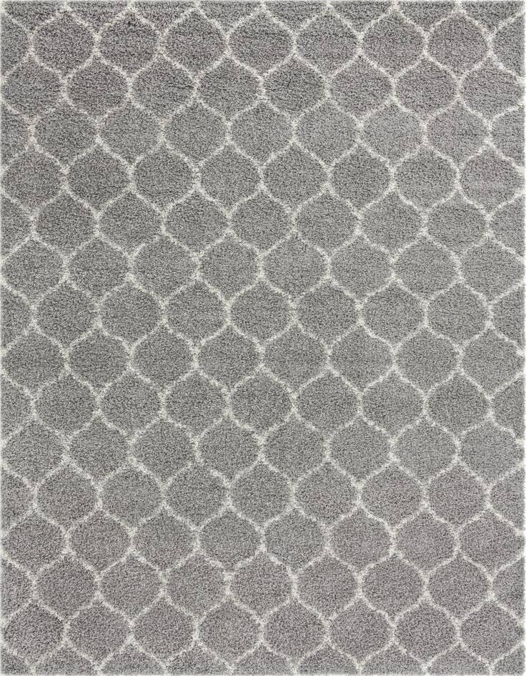 Detail image of 10' x 13' Lattice Shag Rug