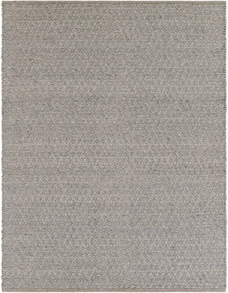 Detail image of 4' 1 x 6' 1 Hand Woven Lattice Wool Rug