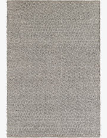 4' 1 x 6' 1 Hand Woven Lattice Wool Rug