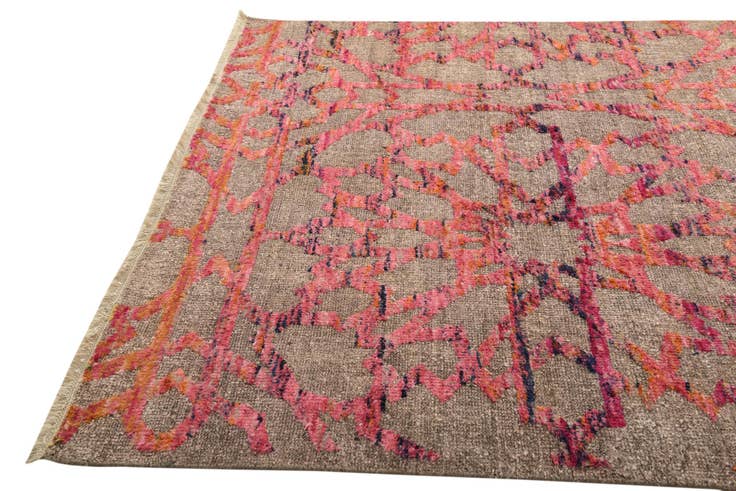 Detail image of 6' 5 x 9' 8 Hand Knotted Luna Wool Rug