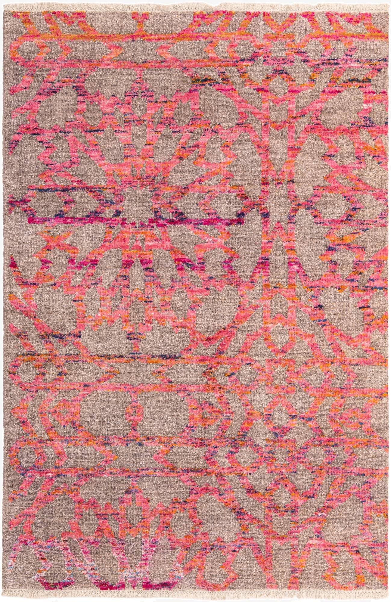 6' 5 x 9' 8  Hand Knotted Luna Wool Rug