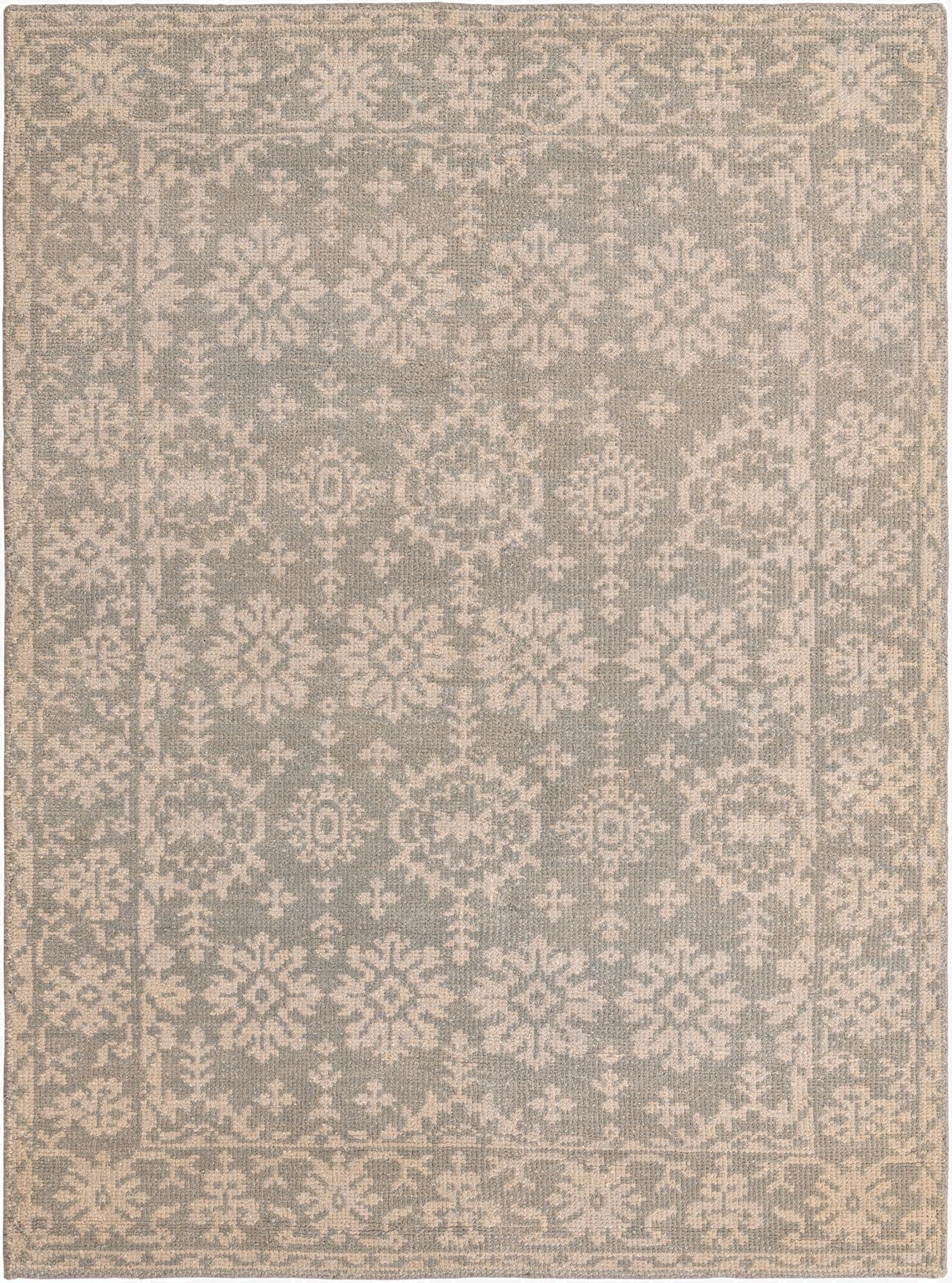 5' x 6' 9  Hand Knotted Luna Wool Rug