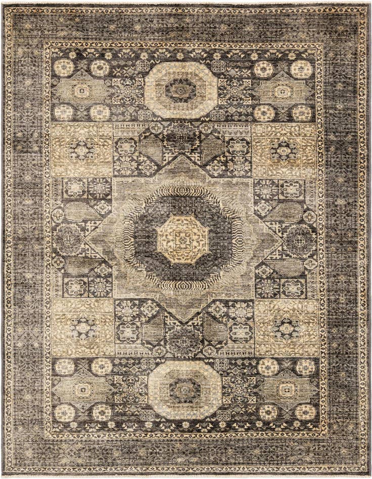 Detail image of 3' 11 x 5' 9 Hand Knotted Mamluk Rug