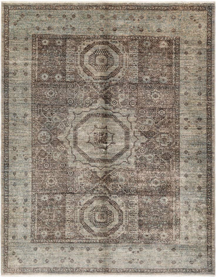 Detail image of 5' 7 x 7' 7 Hand Knotted Mamluk Rug