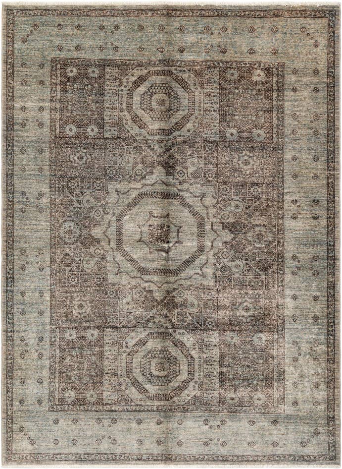 Detail image of 5' 7 x 7' 7 Hand Knotted Mamluk Rug