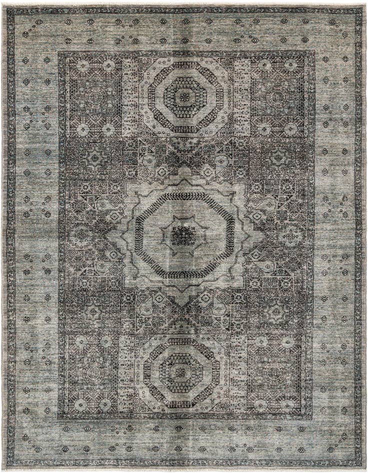 Detail image of 5' 7 x 7' 10 Hand Knotted Mamluk Rug