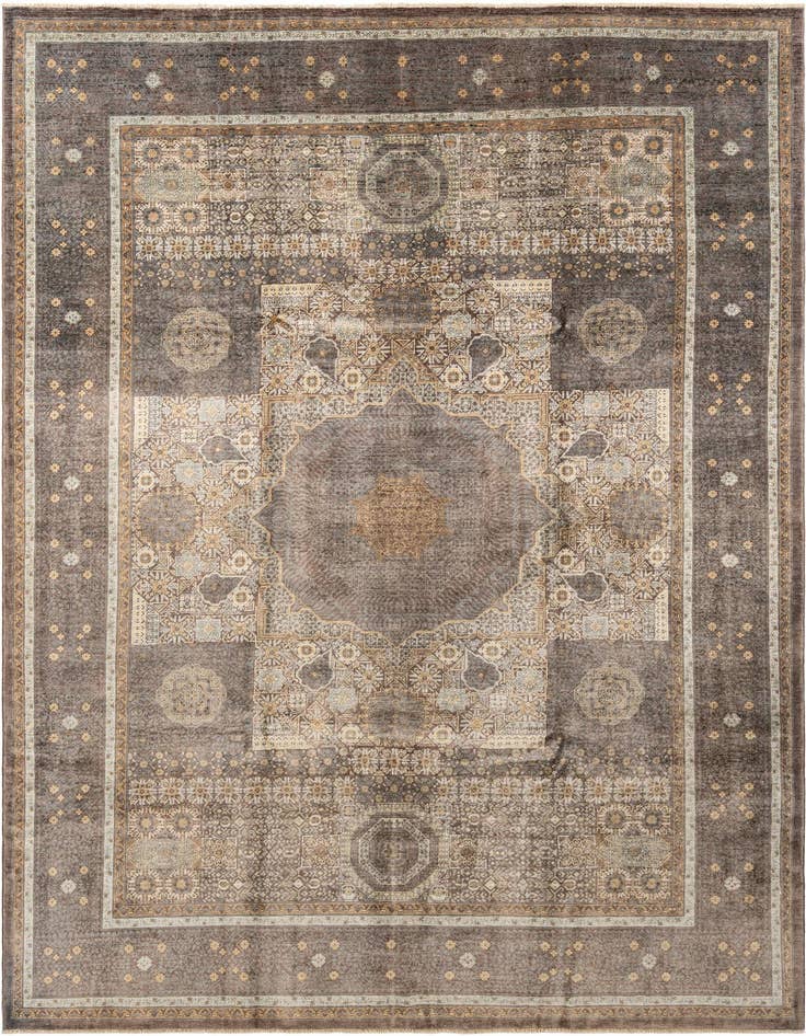 Detail image of 7' 4 x 9' 10 Hand Knotted Mamluk Rug