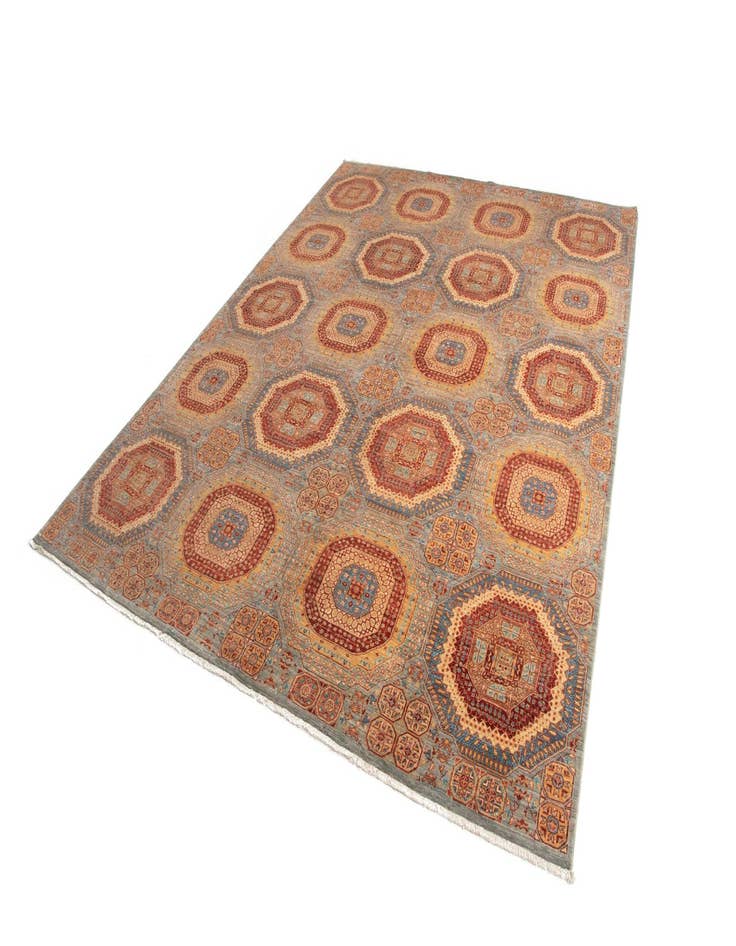 Detail image of 9' x 11' 8  Hand Knotted Mamluk Rug