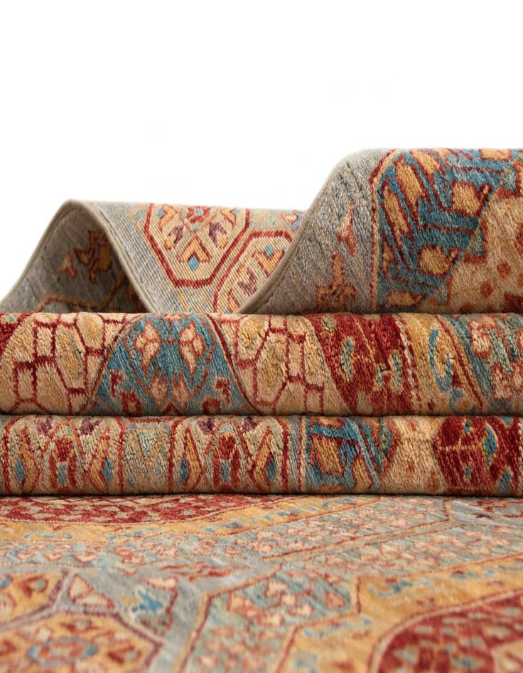 Detail image of 9' x 11' 8  Hand Knotted Mamluk Rug