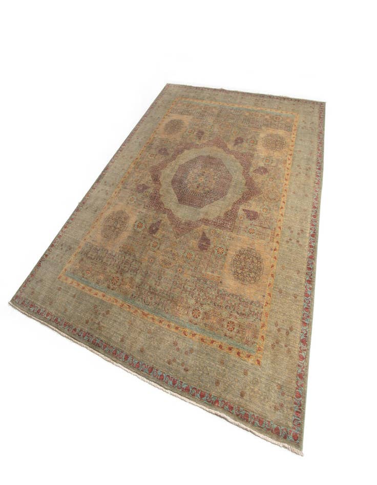 Detail image of 9' 1 x 11' 8  Hand Knotted Mamluk Rug