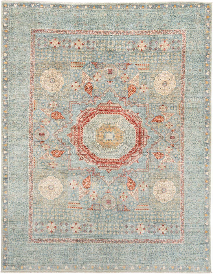 Detail image of 8' 6 x 9' 1 Hand Knotted Mamluk Rug