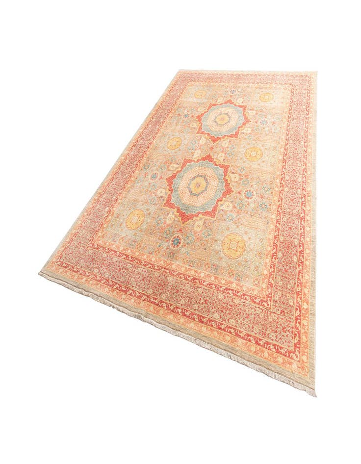 Detail image of 10' x 13' 2  Hand Knotted Mamluk Rug