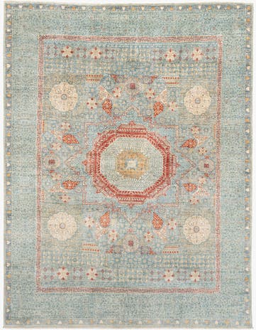 8' 6 x 9' 1 Hand Knotted Mamluk Rug