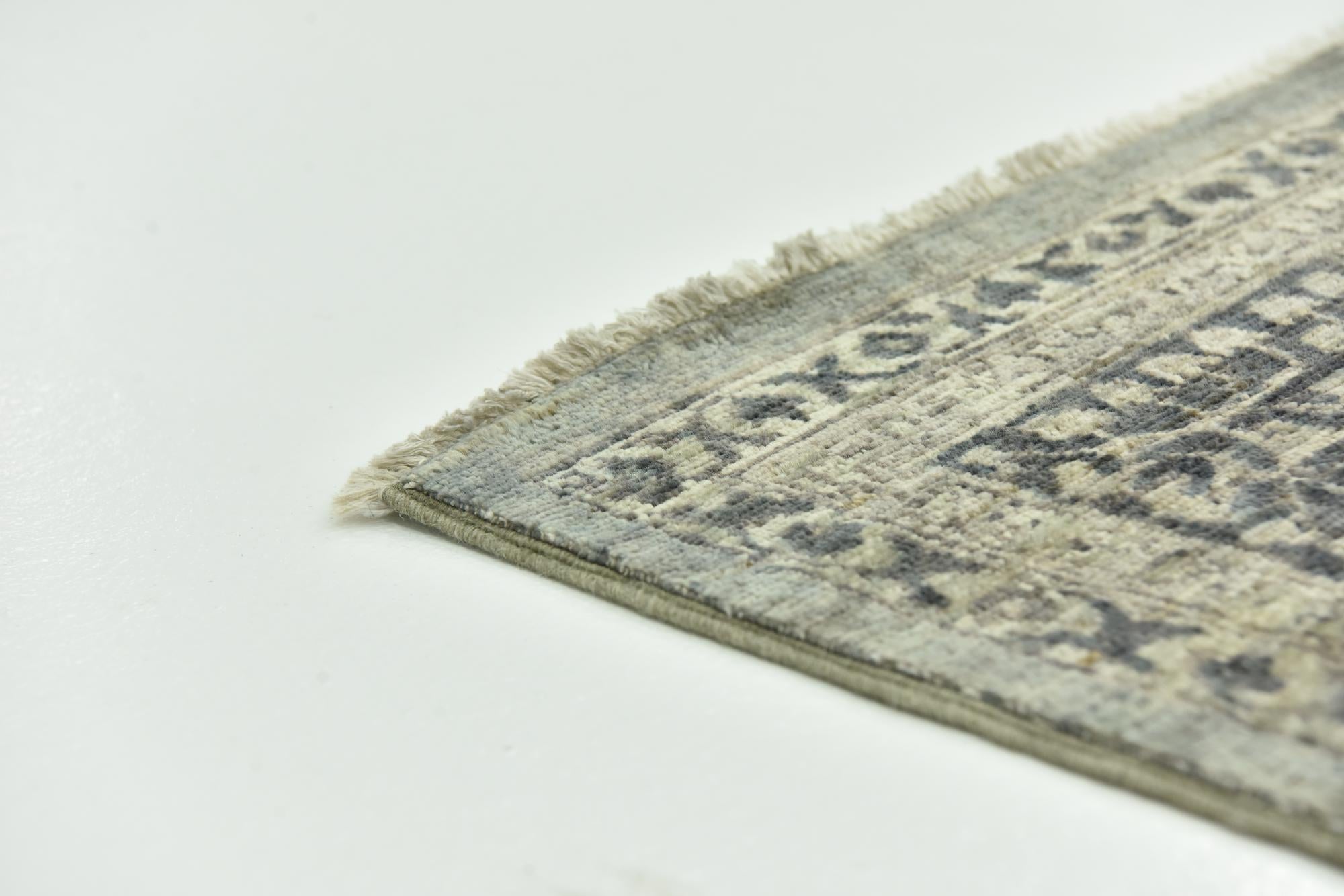 8' 9 x 11' 3 Hand Knotted Mamluk Ziegler Rug