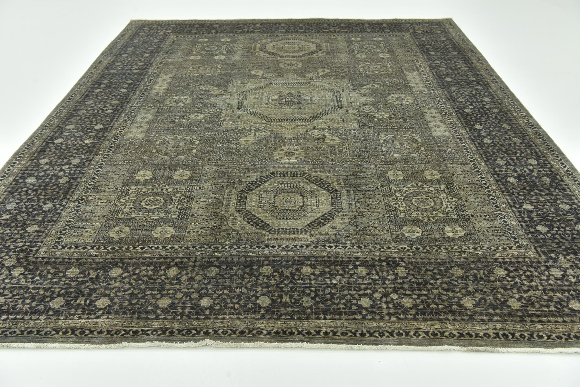 8' 9 x 11' 3 Hand Knotted Mamluk Ziegler Rug