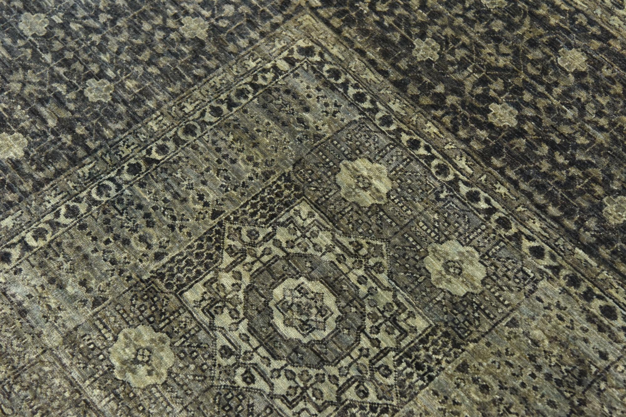 8' 9 x 11' 3 Hand Knotted Mamluk Ziegler Rug