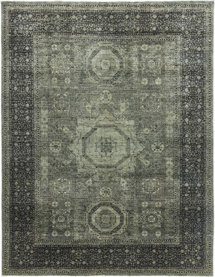 Detail image of 8' 9 x 11' 3 Hand Knotted Mamluk Ziegler Rug