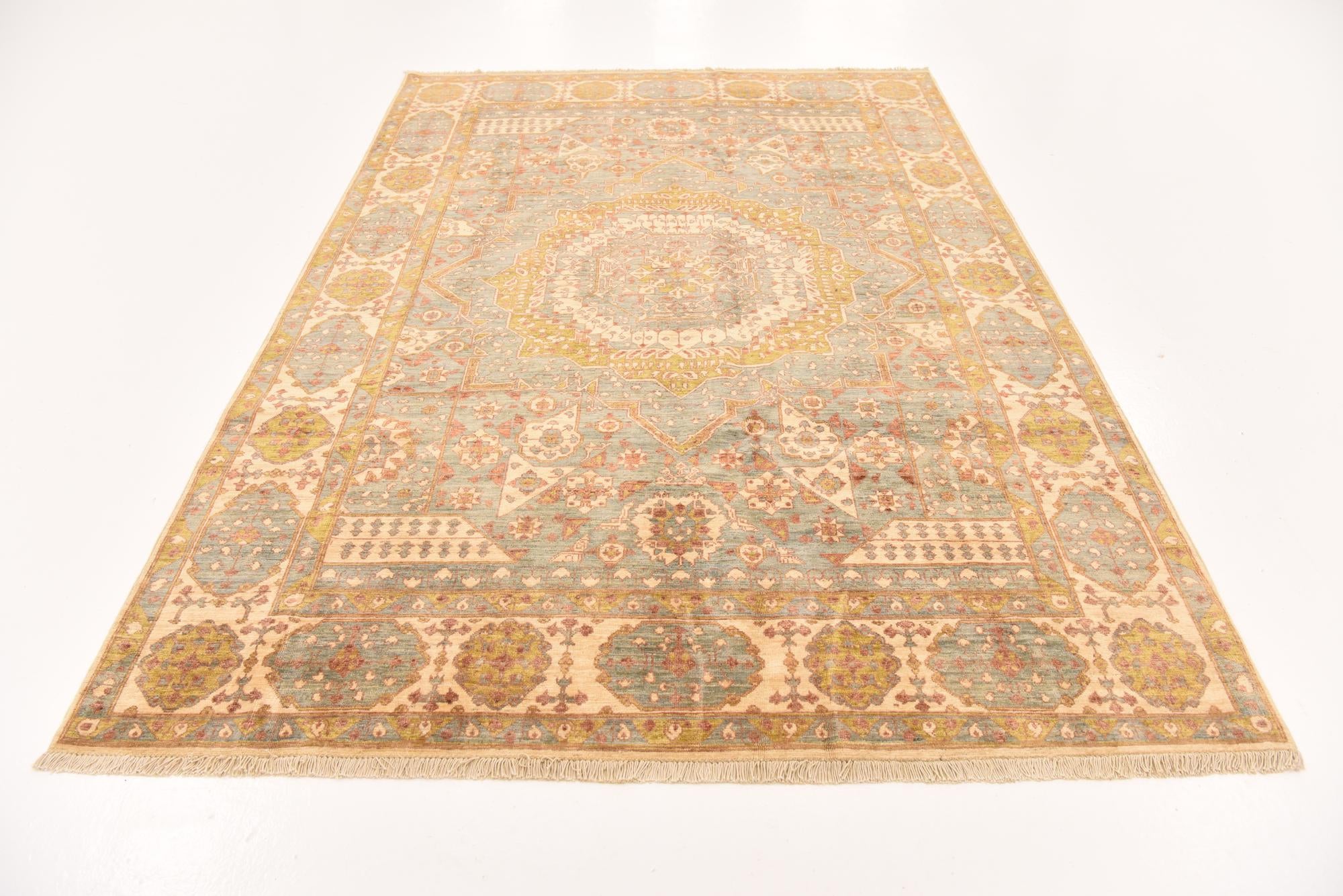 6' 2 x 9' Hand Knotted Mamluk Ziegler Oriental Rug