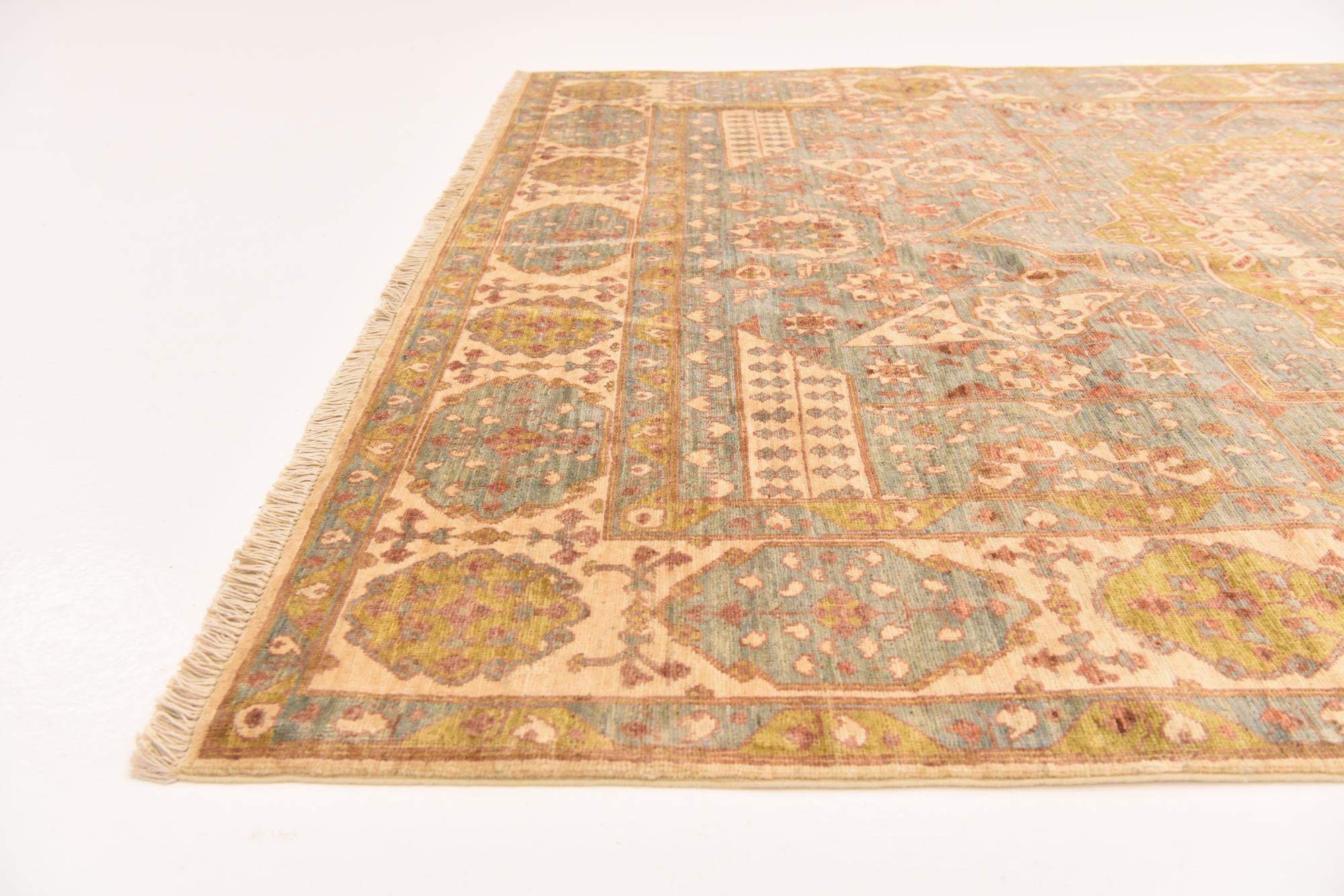 6' 2 x 9' Hand Knotted Mamluk Ziegler Oriental Rug