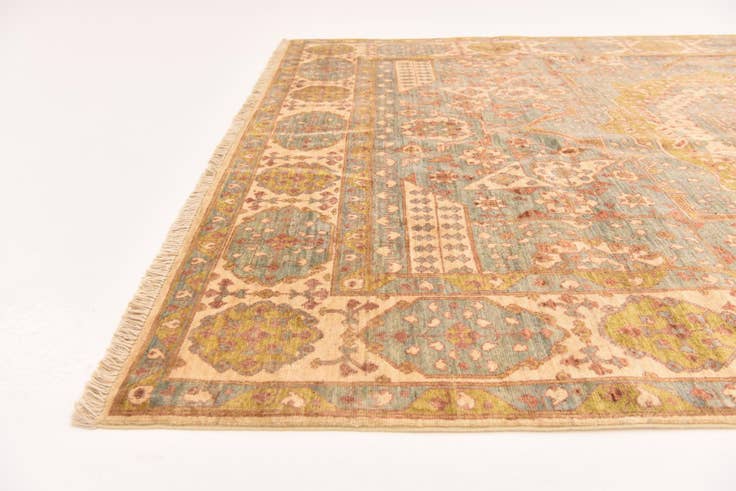 Detail image of 6' 2 x 9' Hand Knotted Mamluk Ziegler Oriental Rug