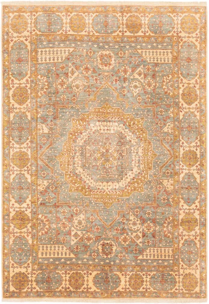 6' 2 x 9' Hand Knotted Mamluk Ziegler Oriental Rug