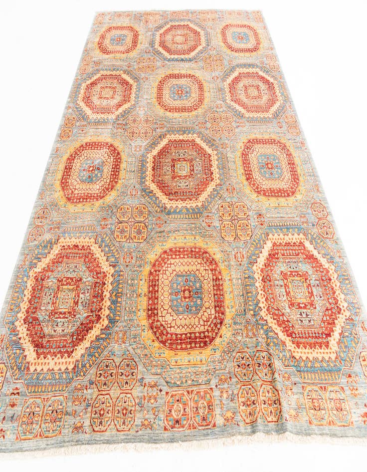 Detail image of 6' 10 x 9' 5  Hand Knotted Mamluk Ziegler Oriental Rug