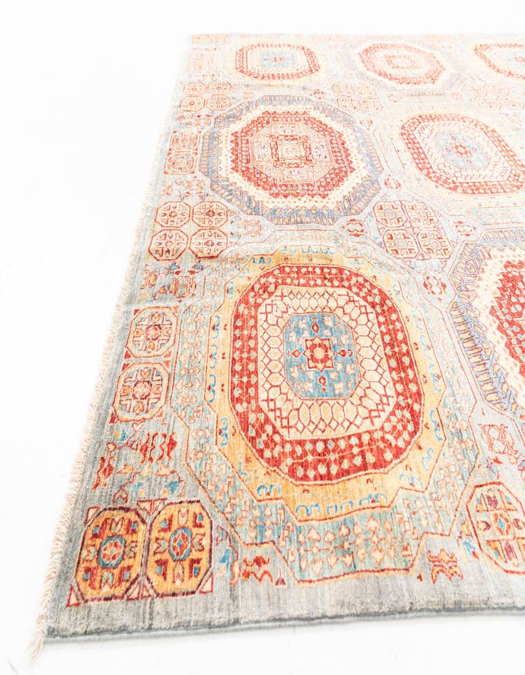 Detail image of 6' 10 x 9' 5  Hand Knotted Mamluk Ziegler Oriental Rug