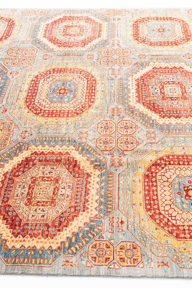 Detail image of 6' 10 x 9' 5 Hand Knotted Mamluk Ziegler Oriental Rug